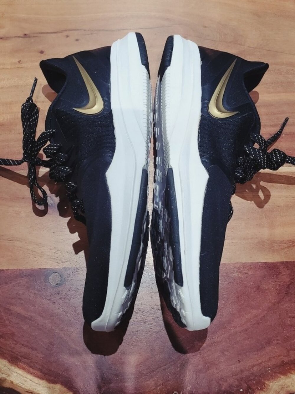 Nike Black and Gold Athletic Shoes